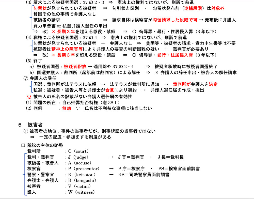 刑事訴訟法第１０項のテキスト：被害者